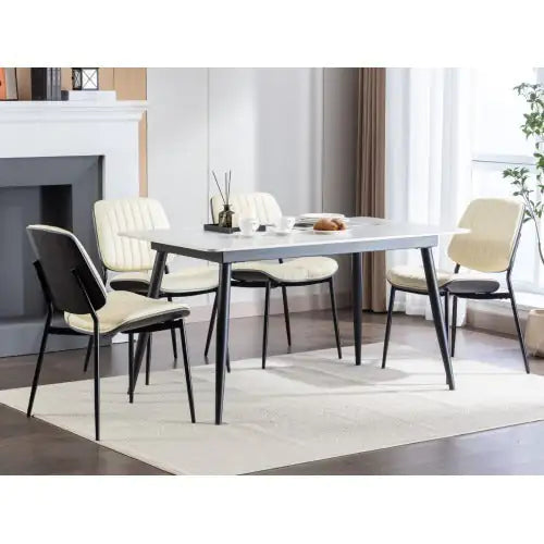 Mid-Century Chic Dining Chair Duo