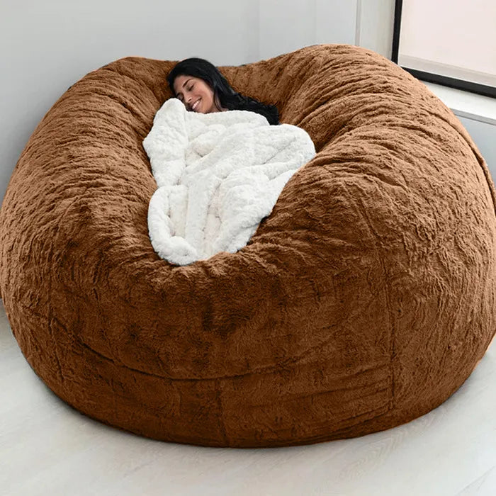 Cozy Faux Fur Bean Chair