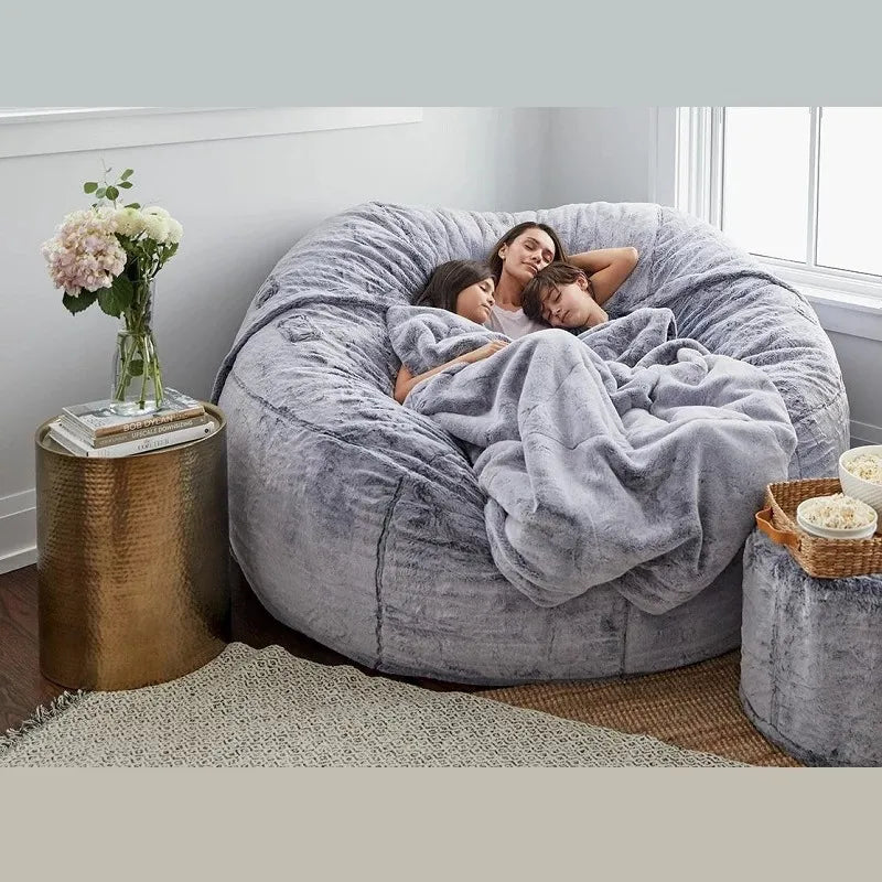 Cozy Faux Fur Bean Chair