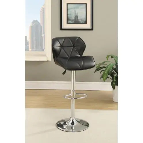 Chic Brown Faux Leather Barstools