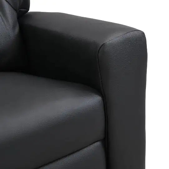 Kids Recliner Chair Black PVC