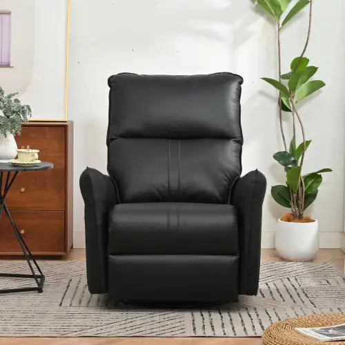 Cozy Glide Swivel Recliner - Sleek Black