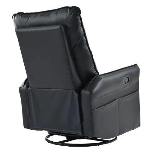 Cozy Glide Swivel Recliner - Sleek Black