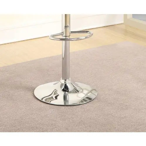Chic Brown Faux Leather Barstools