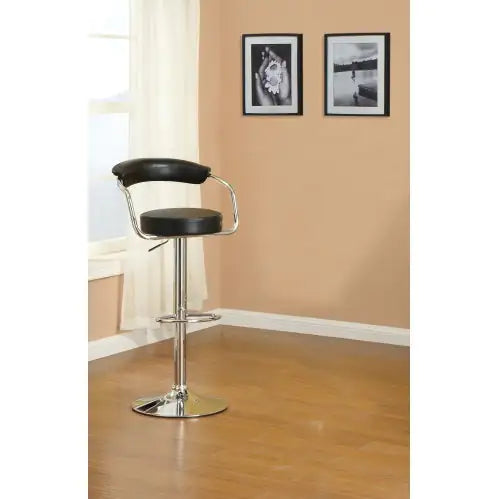 Chic White Adjustable Bar Stools - Set of 2