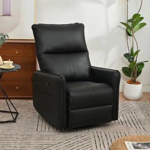 Cozy Glide Swivel Recliner - Sleek Black