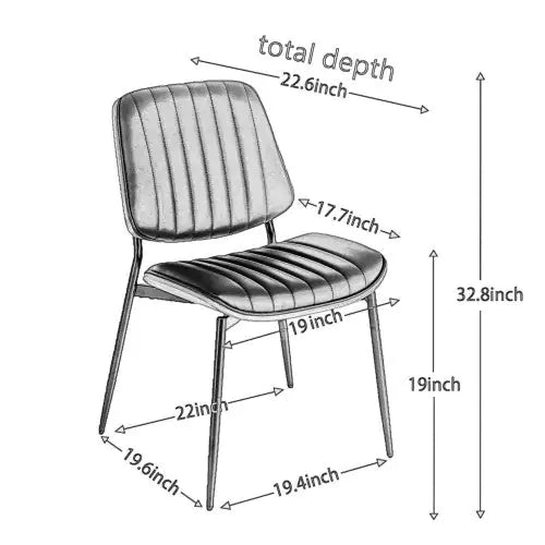 Dining Chairs Set Of 2 Modern Retro Linen Chair With Bentwood Back Upholstered Seat Metal Legs Adjustable Foot For Kitchen Dining Room Chairs