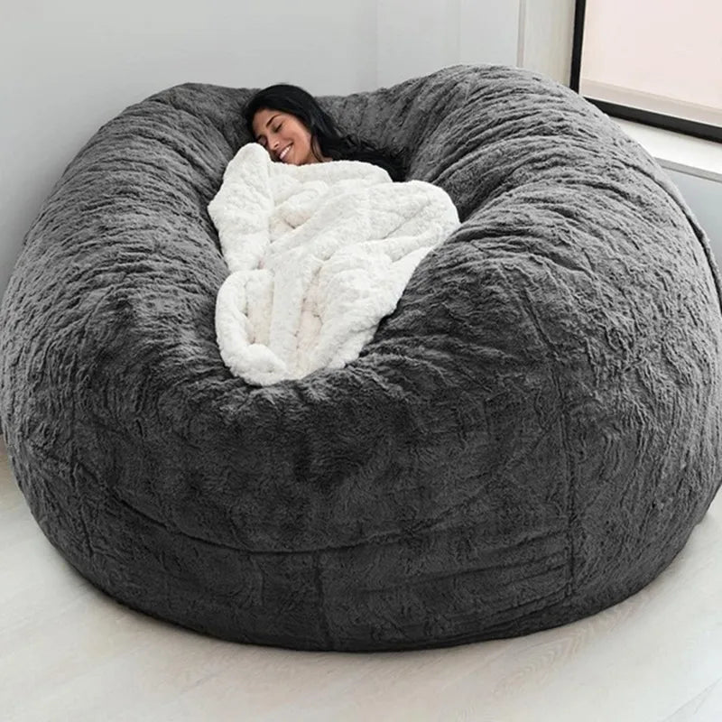 Cozy Faux Fur Bean Chair