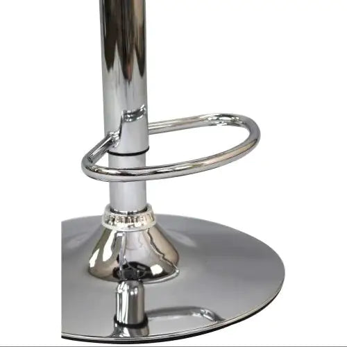 Chic White Adjustable Bar Stools - Set of 2