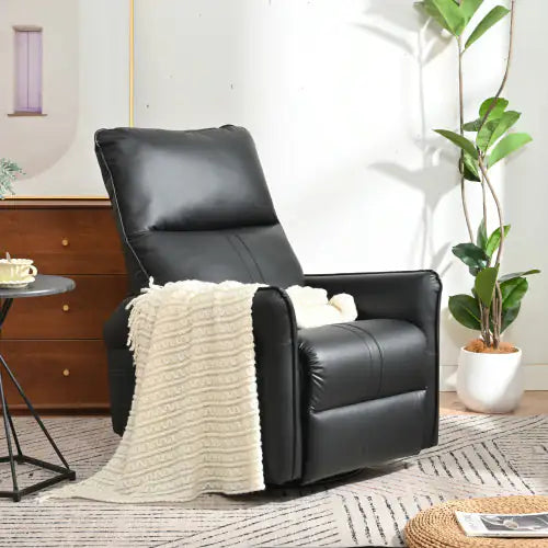 Cozy Glide Swivel Recliner - Sleek Black