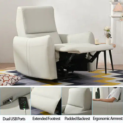 Charge & Relax: USB Port Enabled Electric Recliner