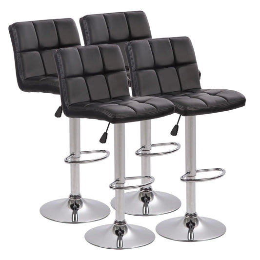 ChicSwivel Leather Bar Stool Duo