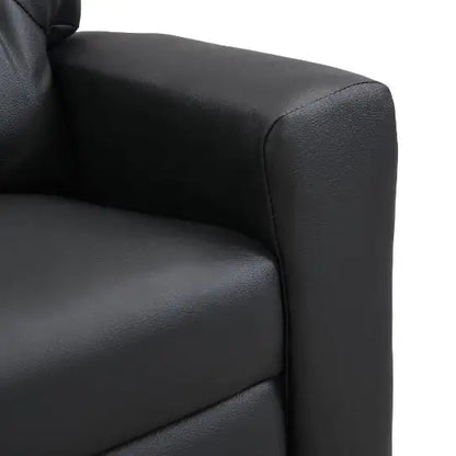 Kids Recliner Chair Black PVC