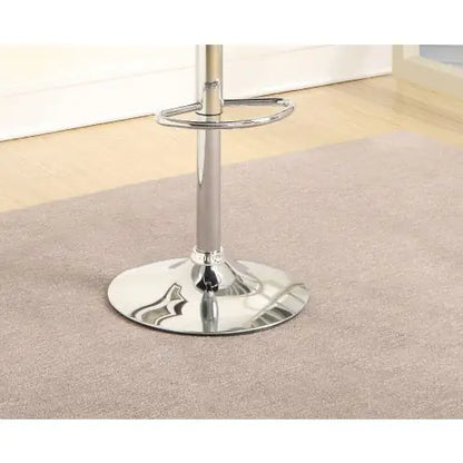 Chic Brown Faux Leather Barstools