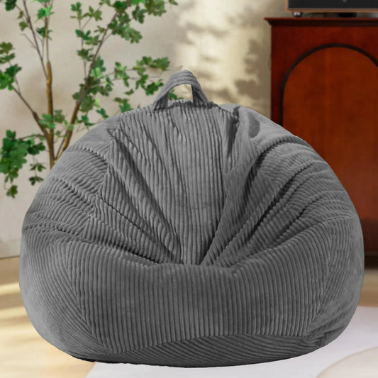 Bean Bag Chairs Cover (No Filler)Bean Bag CoverBean Bag for KidsAdultsTeens-Large 36 x 45 inches Gray Bean Bags